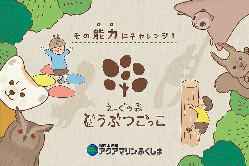 2022年4月26日、アクアマリンふくしまに新コーナー「えっぐの森どうぶつごっこ」がオープン！動物たちが暮らす森について考えてみよう【ふくしまニュースWeb 】#アクアマリンふくしま #いわき市 #えっぐの森どうぶつごっこ #ふくしまニュース dlvr.it/SMvT82