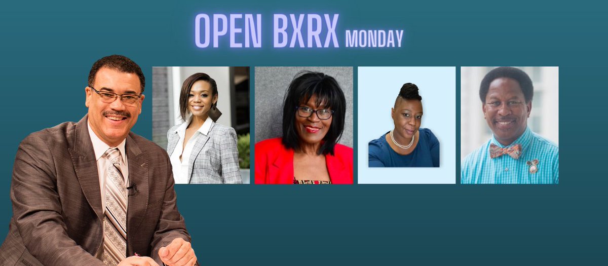 On this week's episode of OPEN Bx Rx Monday, Dr Bob Lee is joined by Deandra coleman, @AndyKingNYC,  Charlee Newman, and Dr. Lisette Caesar. 

Tune in Tommorow at 7:00 PM on BX OMNI channel 67 Optimum/ 2133 FiOS in the Bronx and online at https://t.co/RxZZcyf7Bf ! https://t.co/RNediFVdRE