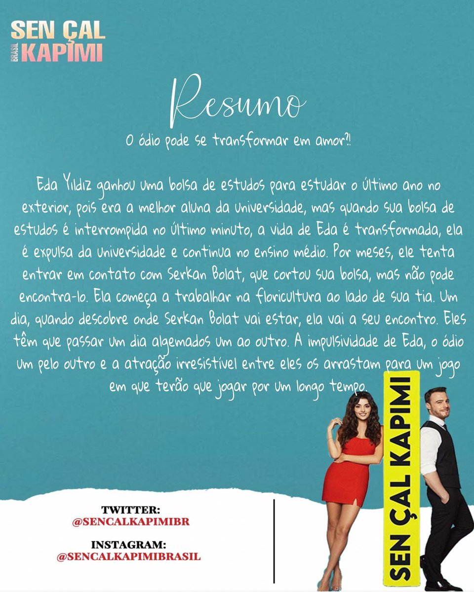 SenCalKapimiBr's tweet image. 📃 | Resumo do Episódio 01

    #SenÇalKapımı #EdSer
#HandeErçel #KeremBürsin 
          #SenÇalKapımıBr