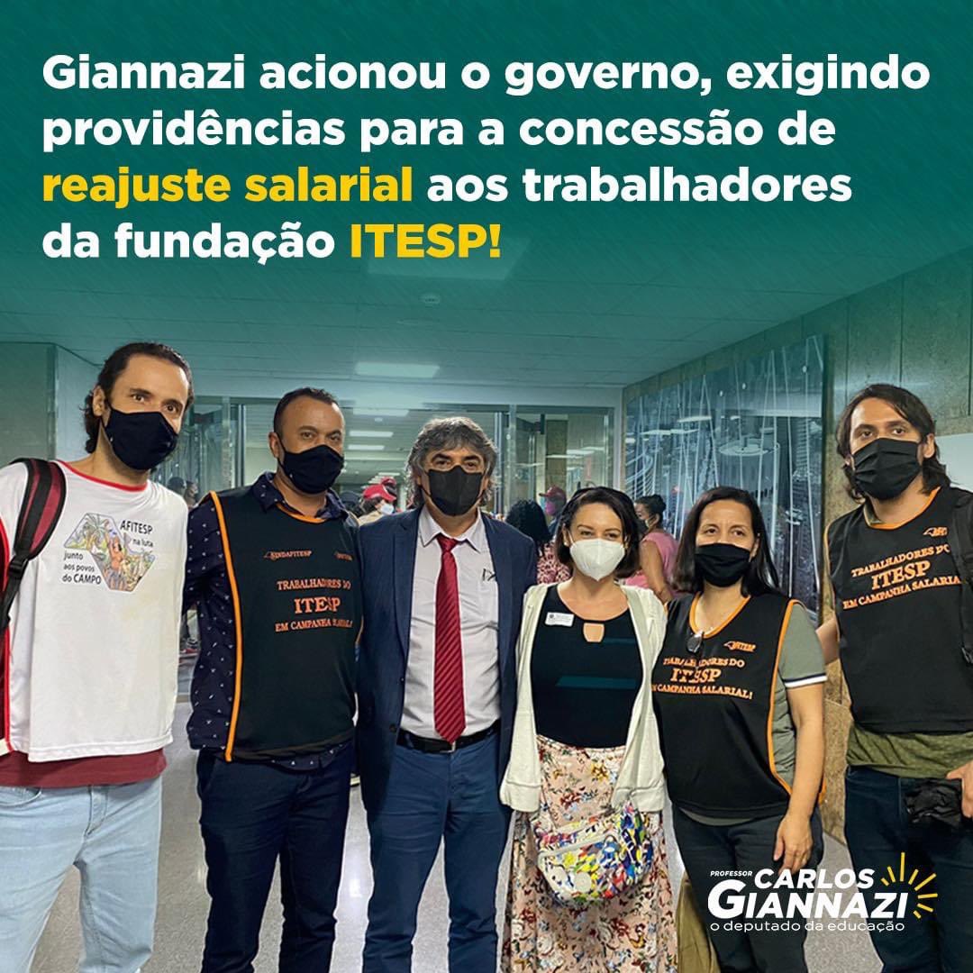 carlosgiannazi's tweet photo. O PLC 2 foi aprovado na Alesp. Infelizmente, algumas Fundações e Autarquias ficaram de fora, como o #ITESP. Em defesa da categoria, acionei o governo exigindo que aumente o orçamento do órgão para que haja reajuste salarial para todos os servidores.
#ReajusteParaTodos https://t.co/CN9PyIBOV0