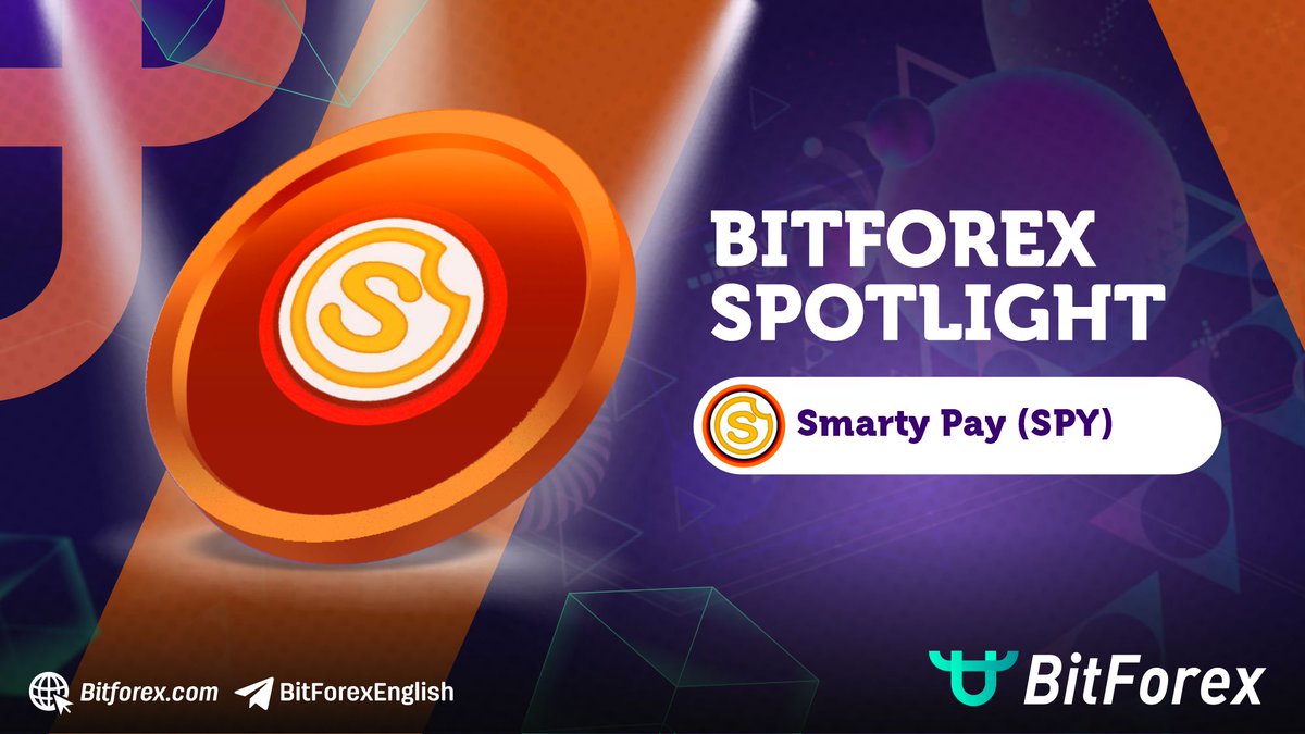 bitforexcom's tweet photo. In today's #BitforexSpotlight, we have @PaySmarty

#SmartyPayToken (SPY) has a program to give benefit for the community through charity and by supporting Small and Medium Enterprises (SMEs), running on Binance Smart Chain.

Trade the SPY token here: https://t.co/NpIT0zVjc1 https://t.co/s7pG6zNRqt
