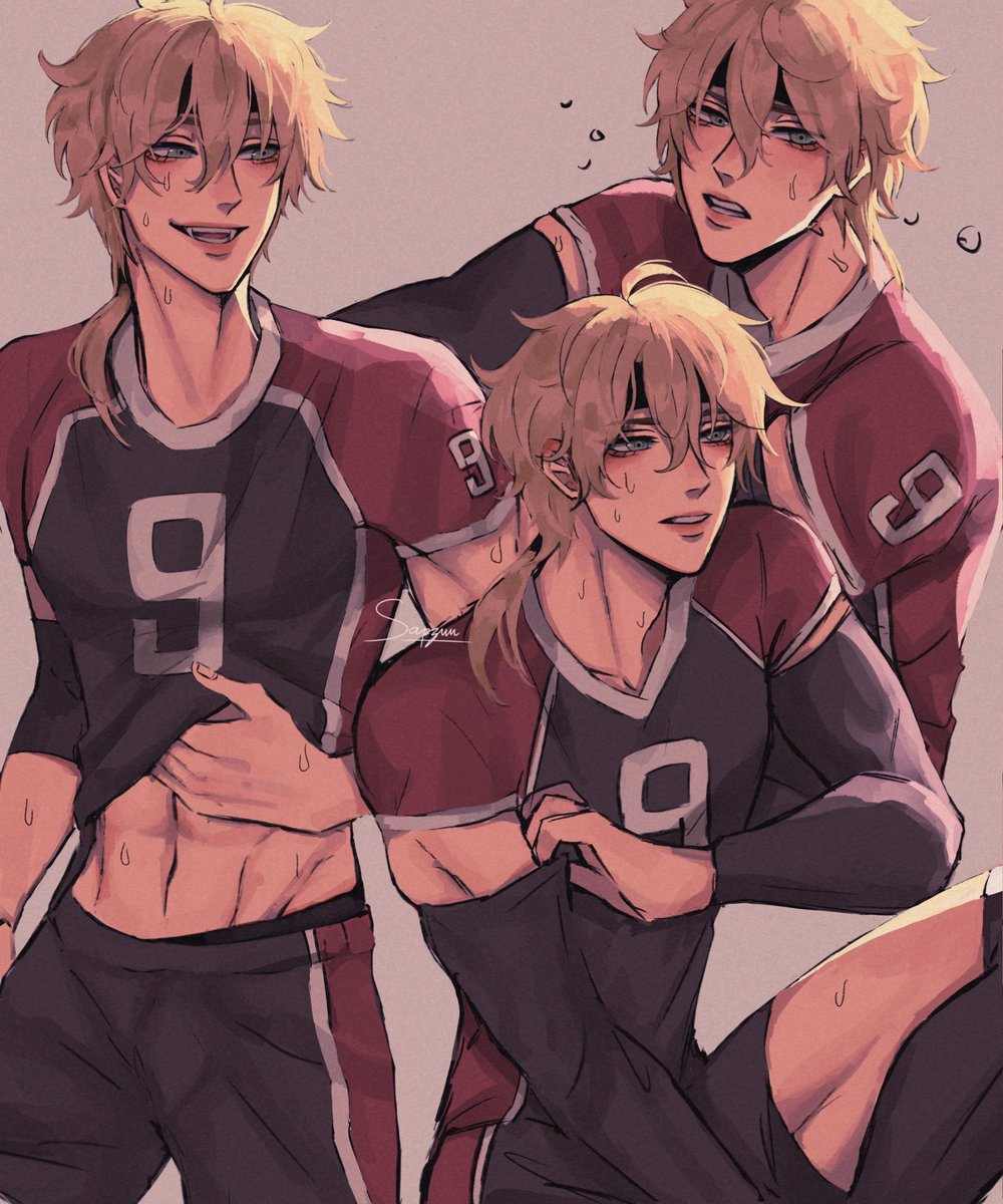 sapzuuu's tweet image. Volleyball Thoma 😳 #thoma #GenshinImpact #fanart