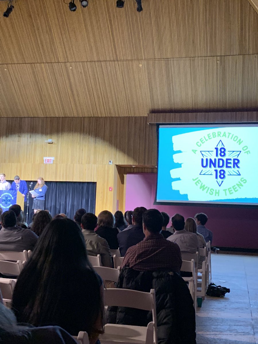 LRosenStern's tweet photo. A beautiful evening celebrating teen leaders who are all poised to #makeadifference and #changetheworld. Mazel Tov to all of JUF @JUFChicago 18 Under 18 recipients. https://t.co/bmX0aL4ZFy