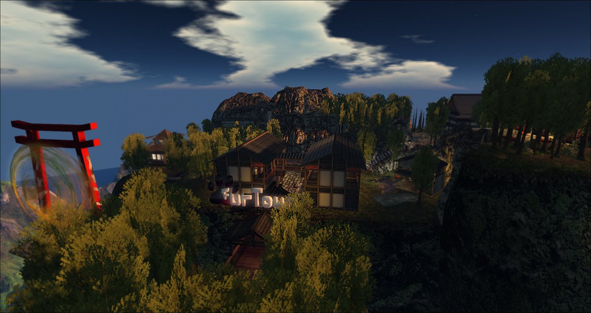 SunnyFenris's tweet photo. Calido atardecer en furtown @FurtownSL #Secondlife #Furry https://t.co/K8PwNFn6Kv