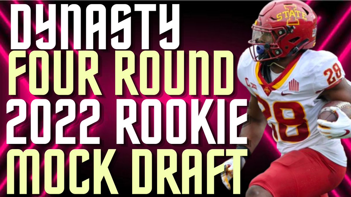 Just dropped a 4-Round Rookie Mock Draft on the channel. 50 likes and I'll drop a 5-rounder. If I get to 100 likes by the end of tonight I'll drop it tomorrow. 

Watch: youtu.be/AtxCFs6L15s

Subscribe so you don't miss the next show.

<a href="/MyFantasyLeague/">MyFantasyLeague.com</a>