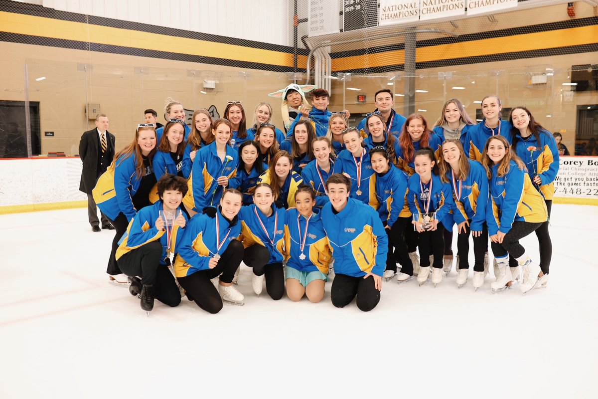 USFigureSkating's tweet photo. Congrats to our medalists at the 2022 National Intercollegiate Final❗ 👏👏

🥇 @BUFigureSkating 
🥈 @UDFigureSkating 
🥉 @AdrianVSST 
 4️⃣ @DartmouthFSC 

Full team results: https://t.co/TNw7uIRE2m https://t.co/wuKkY7wWv2