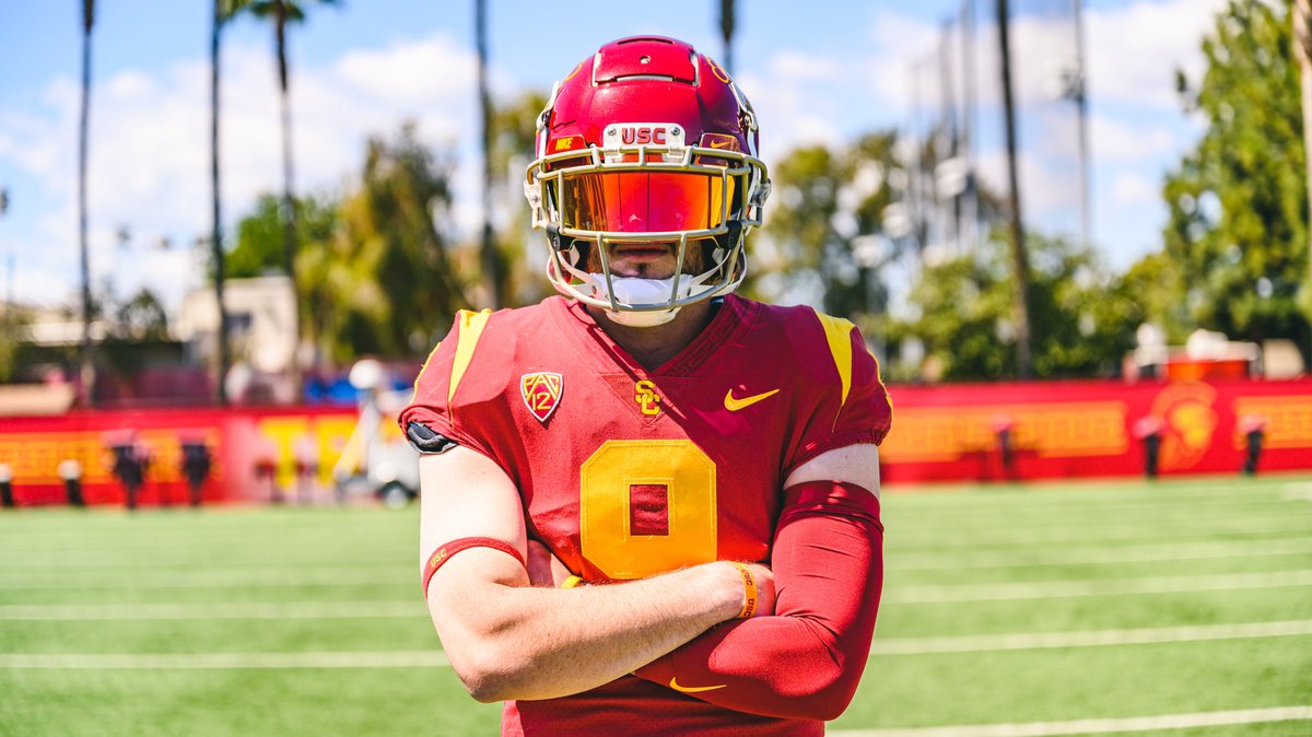 garth_white's tweet photo. After a great visit and day with @CoachRDougherty, I am excited to announce I am 110% committed to The University of Southern California! ✌️#FightOn ✌️ @LincolnRiley @USC_FB @USC_Athletics @KornblueKicking @CoachMoose @Chris_Sailer https://t.co/EO6PsNZzdw