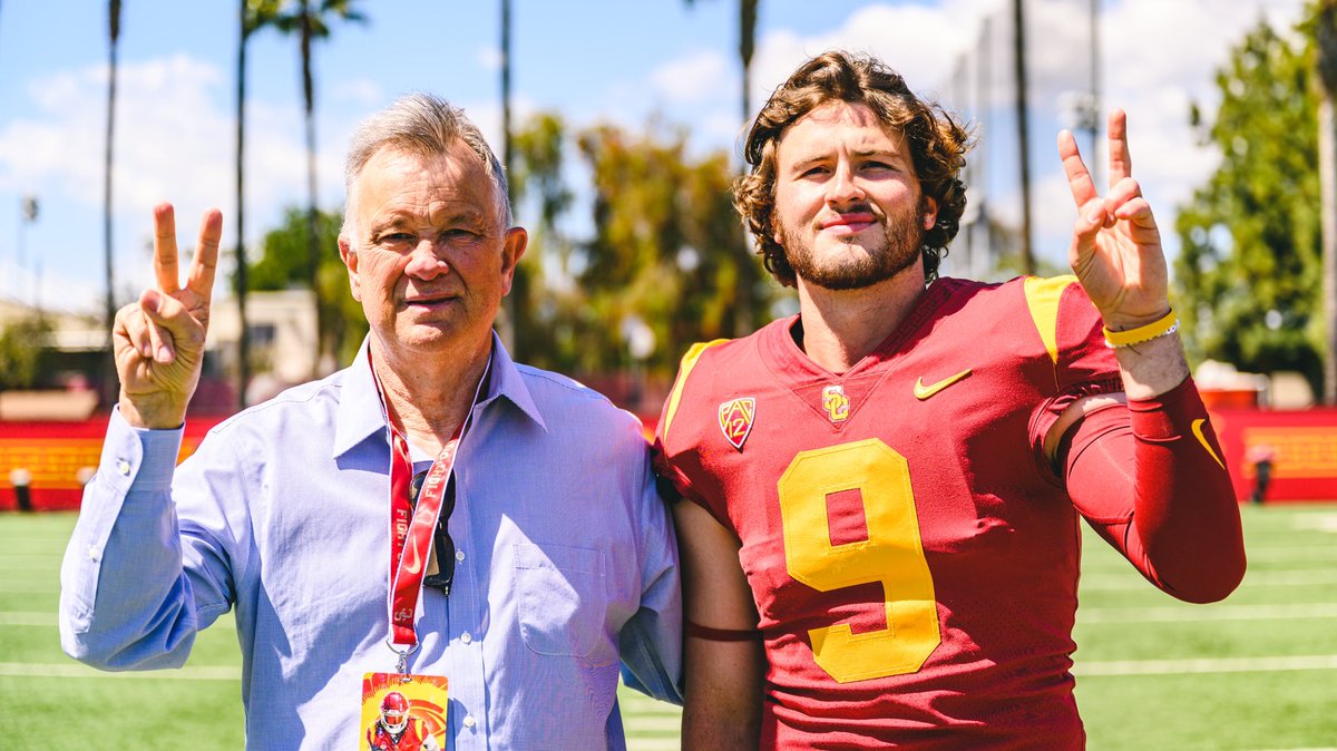 garth_white's tweet photo. After a great visit and day with @CoachRDougherty, I am excited to announce I am 110% committed to The University of Southern California! ✌️#FightOn ✌️ @LincolnRiley @USC_FB @USC_Athletics @KornblueKicking @CoachMoose @Chris_Sailer https://t.co/EO6PsNZzdw