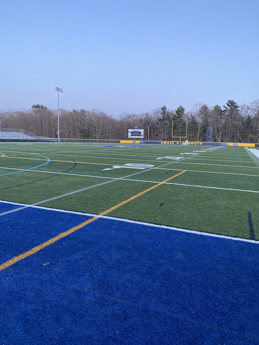 After two practices using their field, I’m ECSTATIC for my #Stable guys going to <a href="/CorsairFootball/">UMass Dartmouth Football</a> next year! Football facilities are BEAUTIFUL

<a href="/Bryansilva311/">Bryan Silva</a> @UMASSDCoachMcC