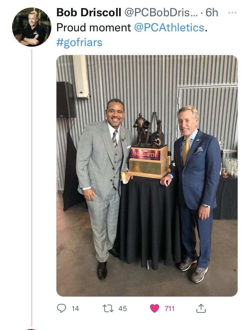 Hoopgreen's tweet photo. #CoachCooley #Friars. https://t.co/uUhLzRu8DO