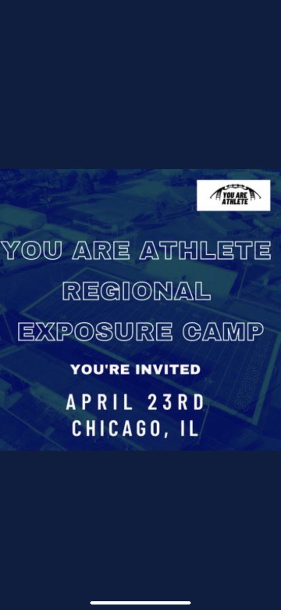 ZayMartin3's tweet photo. Can’t wait to attend the @youareathlete camp in Chicago!! https://t.co/pUiVeIkpEP