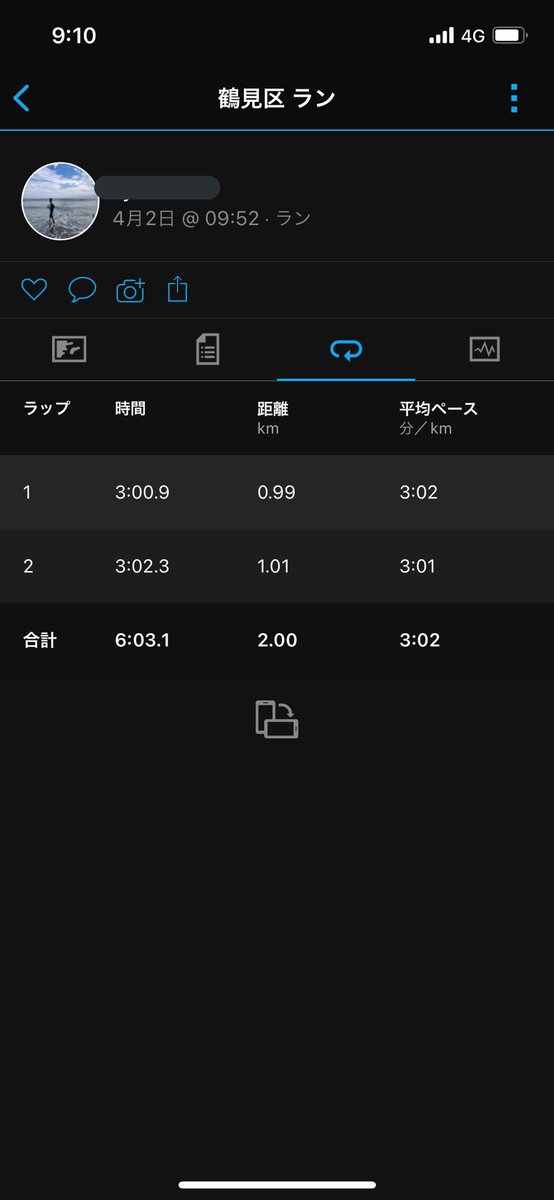 ryoryo19950711's tweet photo. 4/2 2000×2 (r=3')
(6'19 6'03)
4/3 9kmjog(Avg4'29)
4/4 6.5kmjog(Avg4'38)+100ws×3
→治療
最終刺激完了
明日はいよいよ初戦。
最初で最後のデビュー戦です笑 https://t.co/69hEC7S7qJ