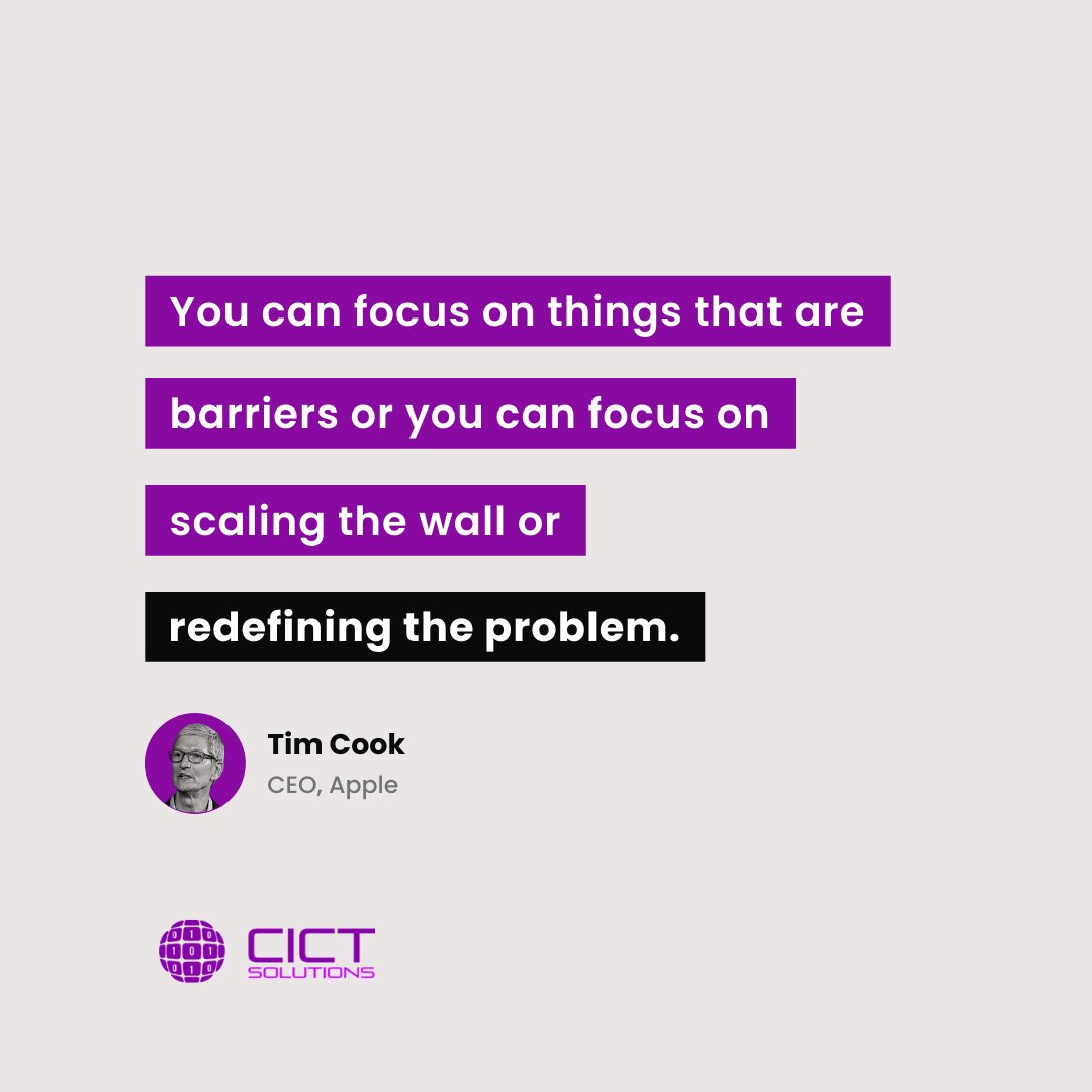 cict_solutions_'s tweet image. You can keep avoiding risks or you can jump in and be part of coming up with the solution. #MondayMotivation #CICTSolutions