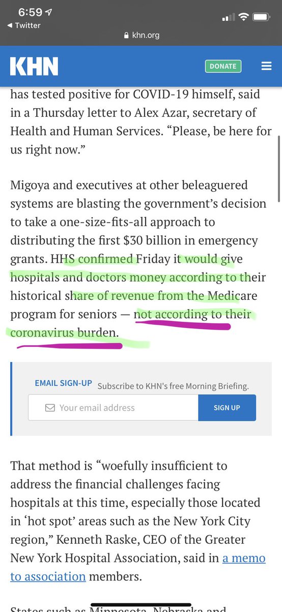 BurgerLazzania's tweet photo. @MdBreathe @MethodistHosp again, the study clearly states that money is distributed based off of medicare billing, NOT due to coronavirus. seems unethical to post false claims and stir up coronavirus fear to attract business. https://t.co/2rywju9FNE