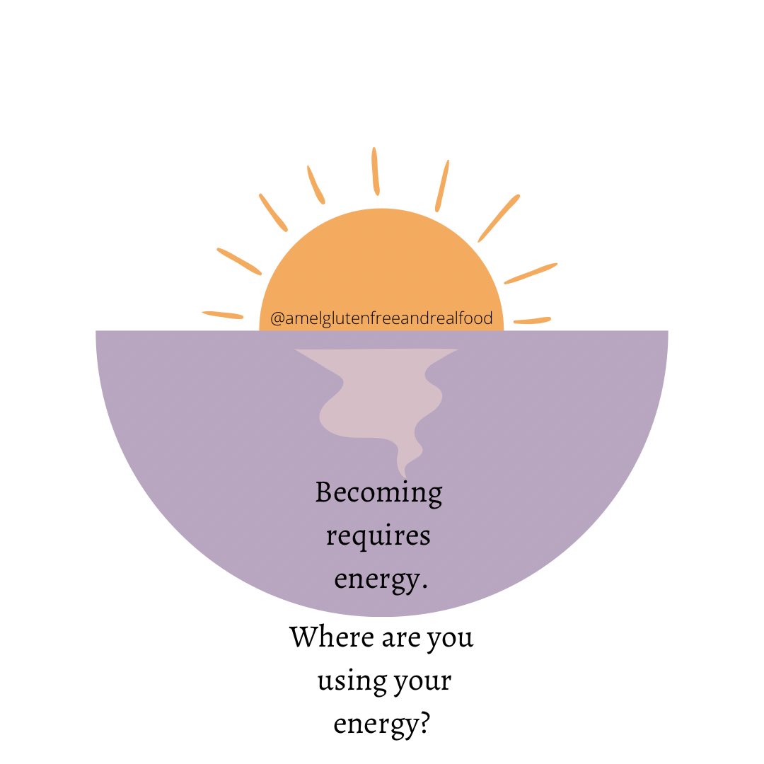 Becoming requires energy. Where are you using your energy?

#amelglutenfreeandrealfood #becomingrequiresenergy #energy #wheredoesyourenergygo #flow #energyflowswhereyourfocusgoes #energyflowswhereintentiongoes #energyflows