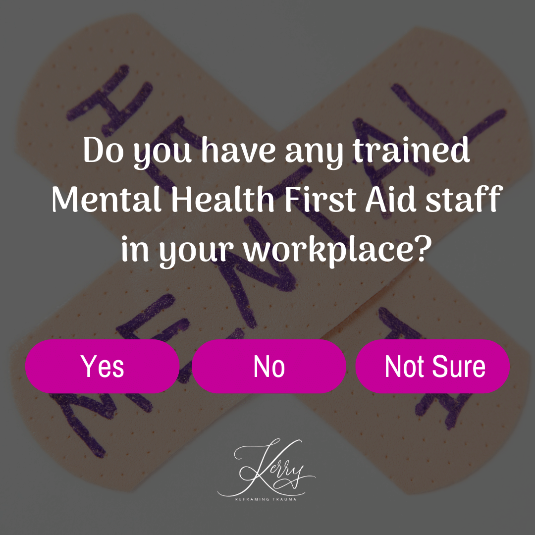MsPinkHerself's tweet photo. Do you have any trained Mental Health First Aid staff in your workplace?

#mentalhealth #injuryprevention #mspinkherself https://t.co/lQuRO8q8eA