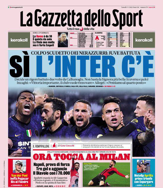 SandroSca's tweet photo. Le due prime pagine che spiegano benissimo il calcio italiano degli ultimi 50 anni, la Juve, l'Inter, gli arbitri, il VAR, le polemiche, le reazioni, le lamentele e i media servi!
🙌 https://t.co/od16wqmXc3