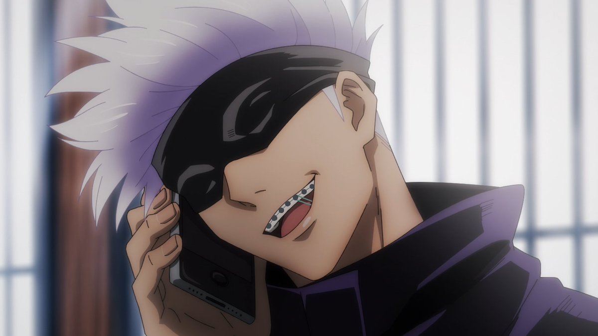 Satoru Gojo from Jujutsu Kaisen wears braces!