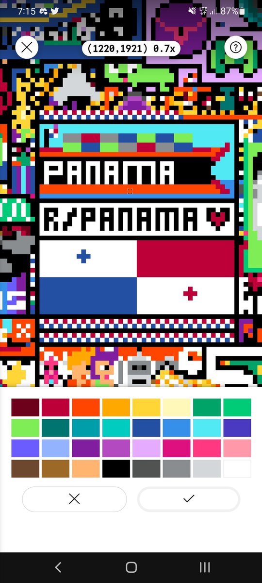 Yiroscar_ttv's tweet photo. #Panama presente en el mural de #reddit r/Place https://t.co/sk0lueVIRu