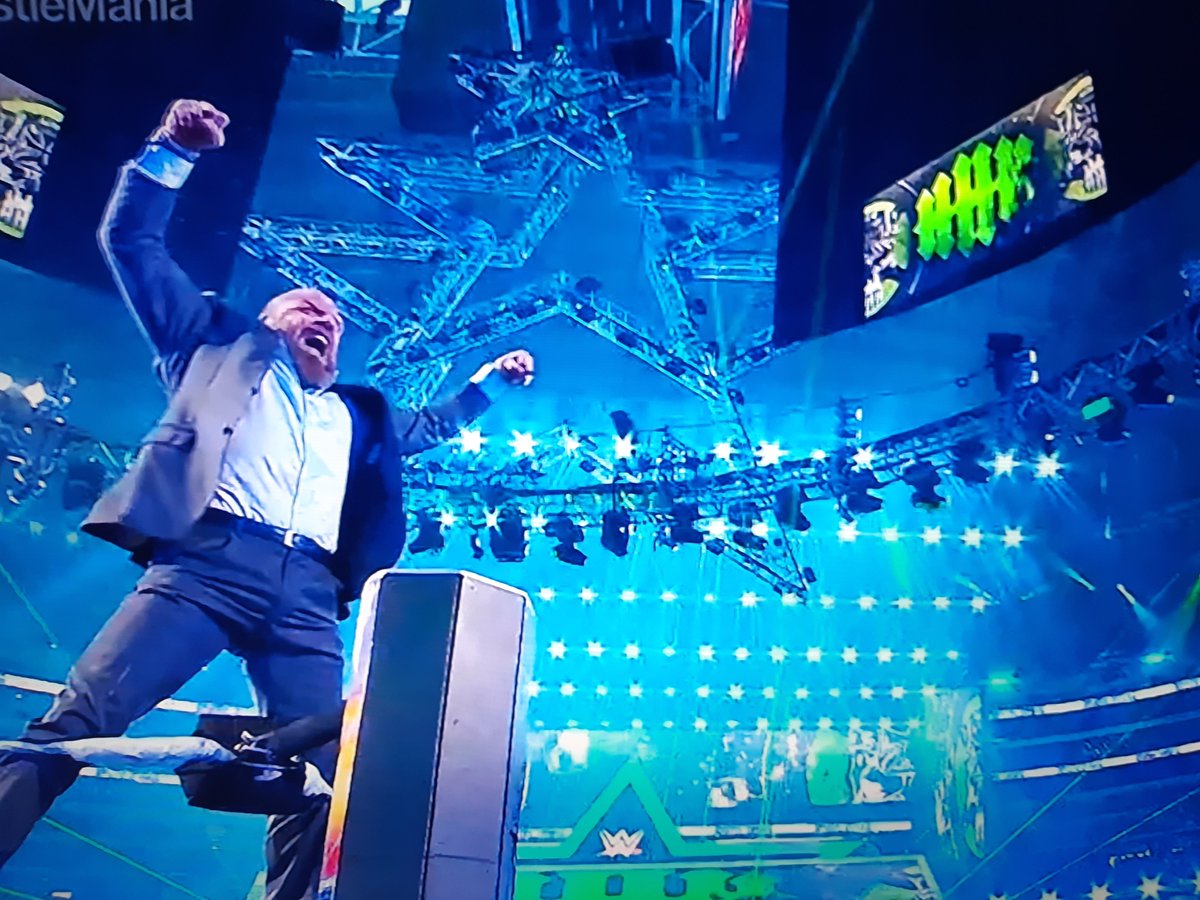 AndyC21's tweet photo. HHH kicking off night 2 of Wrestlemania! ❤ LEGEND.#TripleH #WrestleMania38 #TheGame #hhh https://t.co/X33HSPh1xE