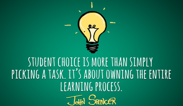Voice and Choice:
It's not just options, it's ownership. #inclusion #UDL #voiceandchoice <a href="/spencerideas/">Dr. John Spencer</a> <a href="/deltasd37/">DeltaSchoolDistrict</a> #vision2040 #visionweek