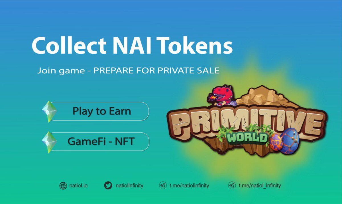 dulichbuigo's tweet photo. 🔥 It's time to prepare for NAI's upcoming Private Sale
🥰🥰 Be one of the first players to own NAI tokens before launching on exchanges.
Enter here: https://t.co/84D8mmvAEm
#natiol #nai #play2earn #nft #PrimitiveWorld https://t.co/1zgrct0e06