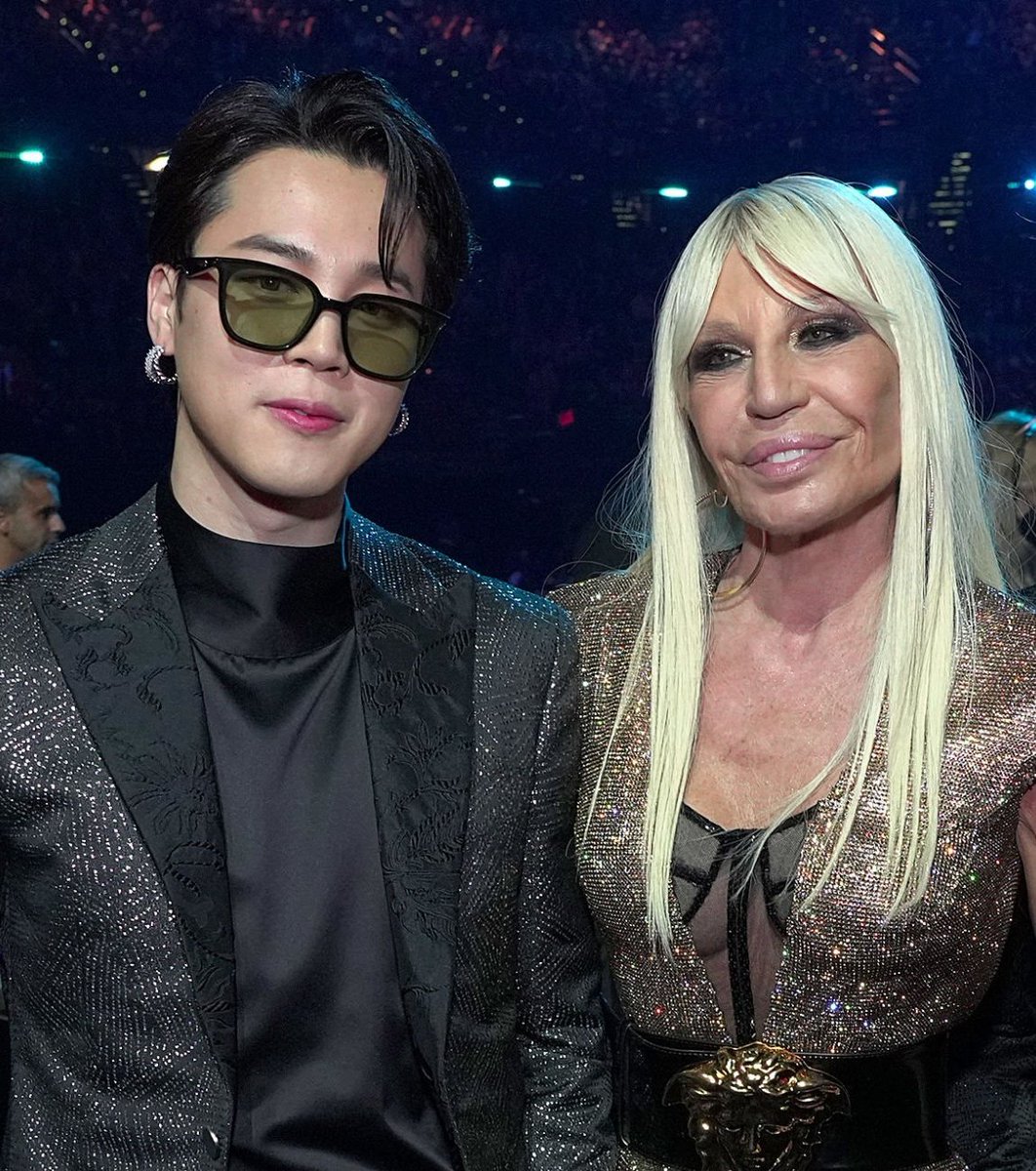 JIMIN AND DONATELLA VERSACE