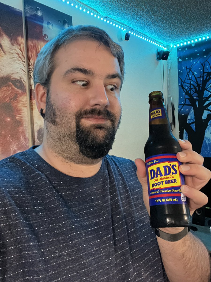 WolfBandit84's tweet photo. Mmmmm. Yup. #dadsrootbeer #furrypup #wolfpup #gaybear https://t.co/eMzAOKPXKP