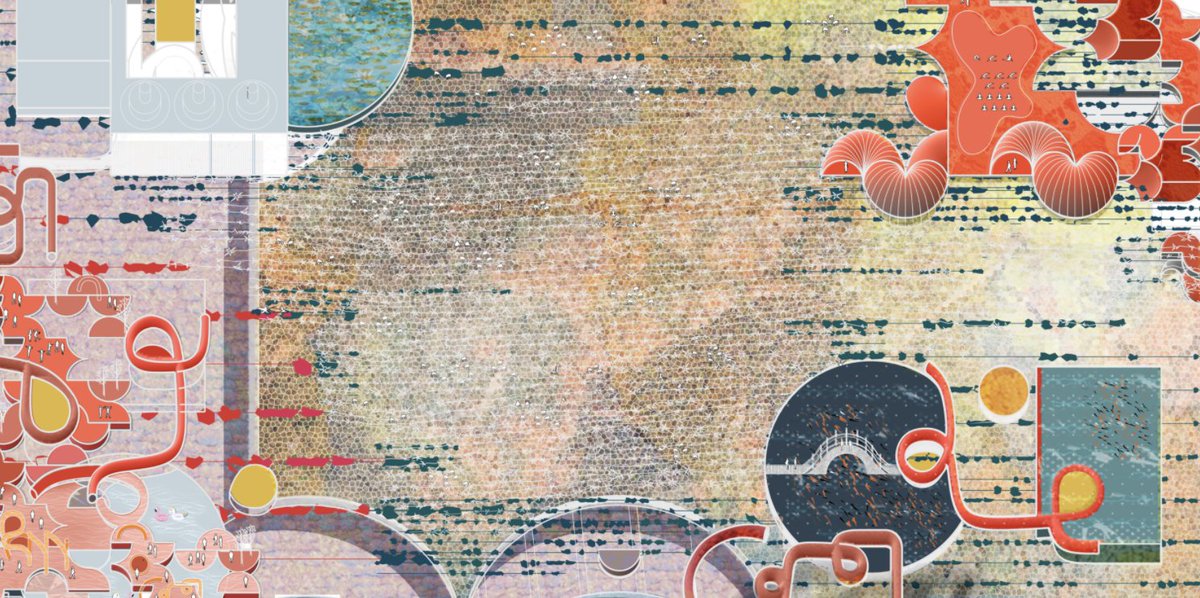 1/
Hello flowers 🌸 Wanted to share with you how Flower People #NFT started and where it's going.

Last year, I created Playscapes - an imagination of life in the metaverse through a series of abstract artwork.

The following is the map of Poppy Hills - the home of Flower People