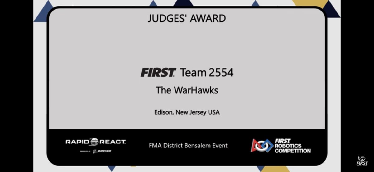halpin_nicole's tweet photo. JPs robotics team had a successful weekend. Team 2554 won the judges award for innovation &amp; team member Nazmin Abbasi was selected as a semi-finalist for the prestigious Dean’s List Award. Nazmin will compete for the finals at the upcoming FIRST District Championships! WAY TO GO! https://t.co/LJBwsfDqyG