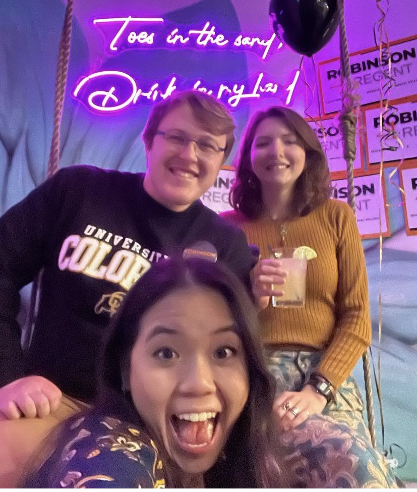 I’m so proud of my young team of current, former &amp; future CU students. When I started this campaign, I wanted to make sure that the #1 voice in my ear was the voice of the students directly impacted by the decisions I will make as regent. #robinson4regent #cuboulder #skobuffs💛🖤