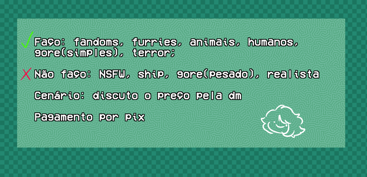 DeDanon's tweet photo. PAINEL DE COMISSÃO
refiz para ajustar umas coisas, me chama pela dm se estiver interessado https://t.co/8cRkPSbefd
