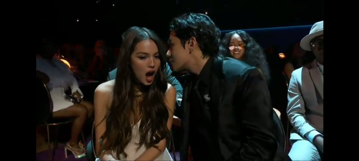 RollingStone's tweet photo. and flirt with @oliviarodrigo  — at the #GRAMMYs https://t.co/uPIgk1XIBk