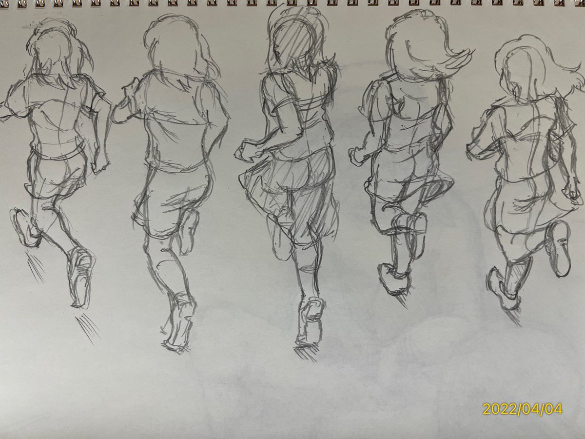 こんなん、もう一度生まれ変わっても一から描けない気がする。😅💦
(※見本をコマ送り出来なかったので順不同です) 