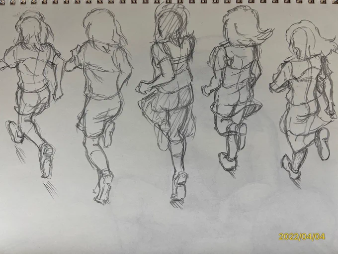 こんなん、もう一度生まれ変わっても一から描けない気がする。😅💦
(※見本をコマ送り出来なかったので順不同です) 