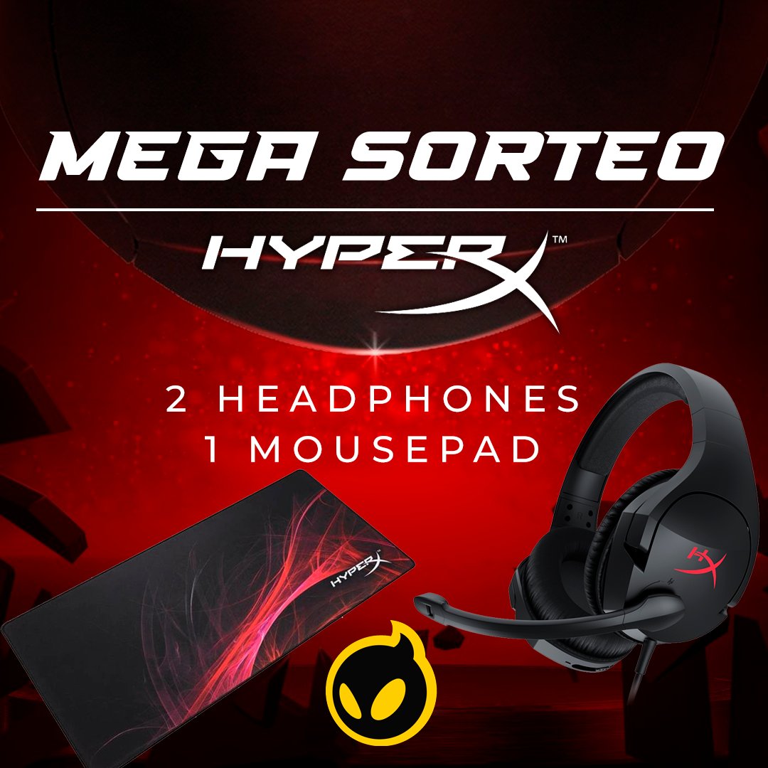 🔥SORTEO HISTÓRICO DE HyperX 🔥

- 2 Auriculares
- 1 Mousepad Large

✅REQUISITOS:
- Dar RT🔁y FAV❤️
- Tagear @ 2 amigos
- Seguir a @HyperXlatam
- Seguir a <a href="/dignitas/">Dignitas</a> 
- Seguirme <a href="/DrekzeNN/">Iarek Hoffmann</a> 

⛔TERMINA EL VIERNES 8 DE ABRIL⛔