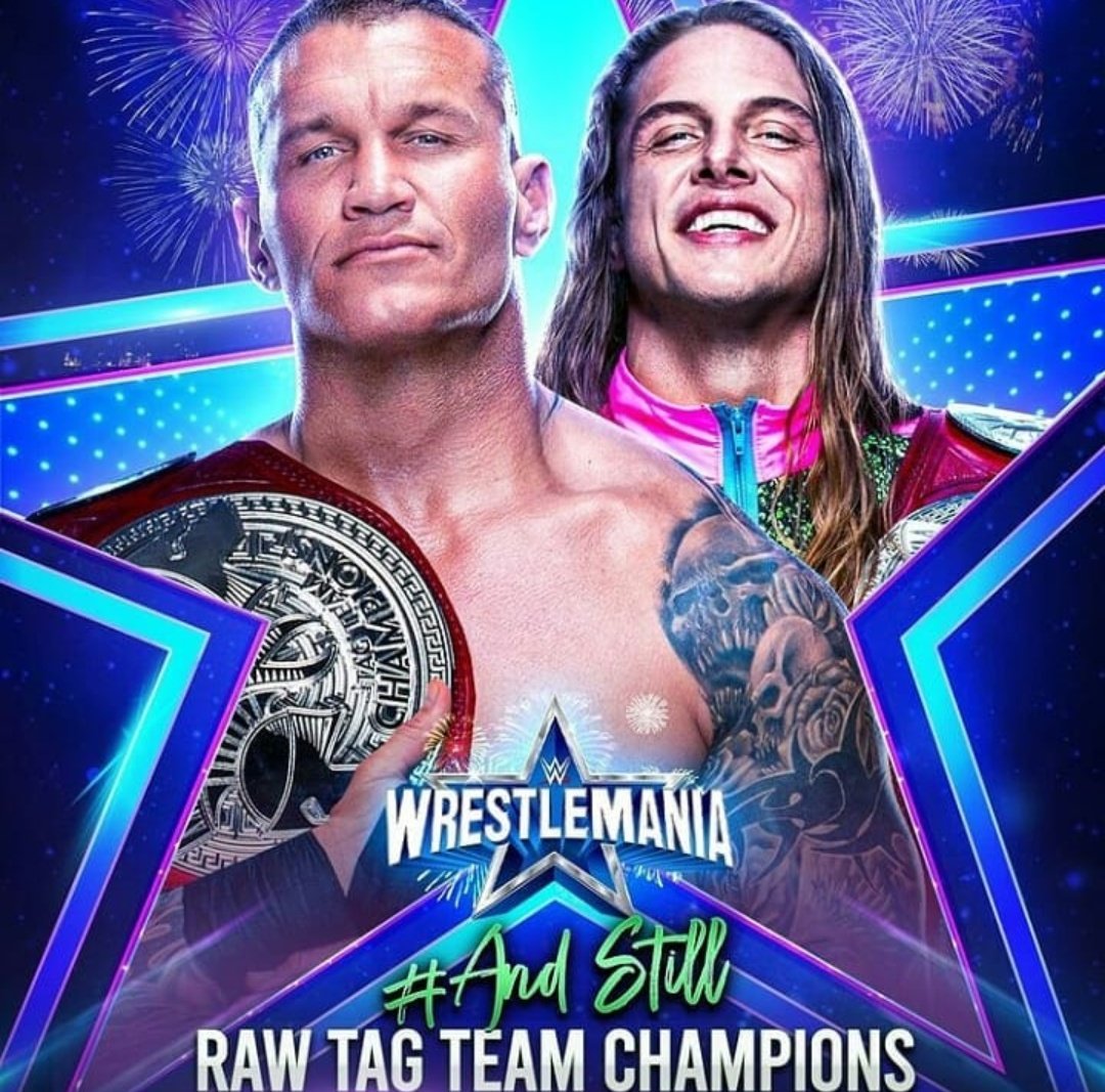 Ulises_RECORD's tweet photo. NADA LOS DETIENE 🐍

RKBro retuvo los títulos en pareja de #RAW en un gran combate. Riddle le hizo un tremendo RKO sobre la tercera cuerda a Montez Ford y Randy Orton aseguró la victoria con otro RKO a Chad Gable.

Gran inicio para #Wrestlemania 👏 https://t.co/NSUBDe7CTg