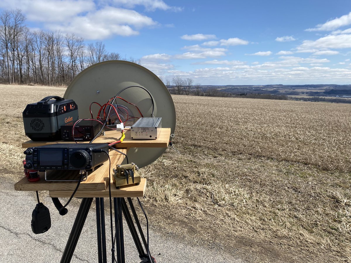 View from FN02 yesterday for Microwave Activity Day. Best DX was about 180km on 10GHz.