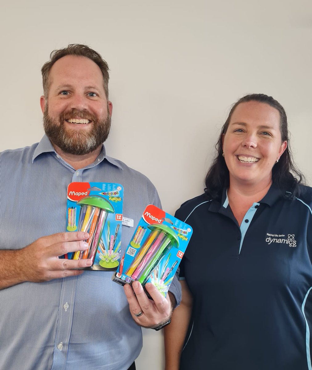 Being a good community citizen is an important value to the team at Dynamics. After the recent flooding, the team was only too happy to donate 100 packs of pens to One Mile School. Thanks to our own Katrina Riethmuller for making this happen, and <a href="/ACCOBrands/">ACCO Brands</a> for your support!