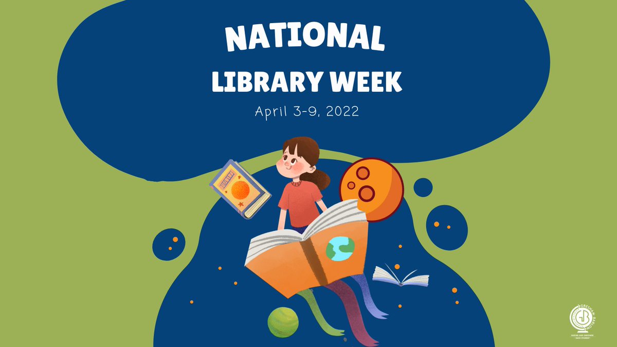 greshamschools's tweet photo. Please join the Gresham-Barlow School District as we celebrate National Library Week April 3-9! It’s a time to celebrate our nation's libraries, library staff members' contributions &amp; promote library use and support. #InspireEmpowerTHRIVE #NationalLibraryWeek https://t.co/j8utxm1t8Q
