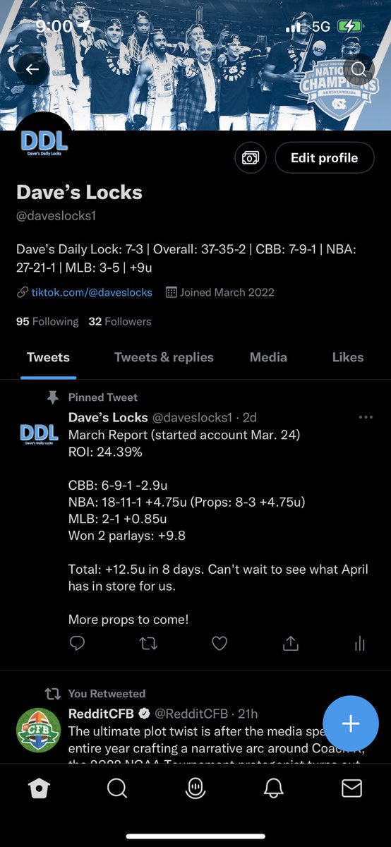 Hi Hobby Twitter,

It’s been a while since I’ve been active on this account.

All my time has been put into a sports gambling Twitter account <a href="/daveslocks1/">Dave’s Locks</a> . If you’re interested in sports betting, then you should follow!

So far, Dave’s Daily Lock is 7-3 thru my first 10 days🔒