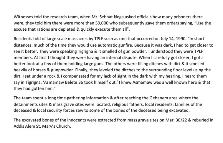 TheDejazmach's tweet photo. 1/ [Update Apr. 3/22] Amhara Communications: A Gonder University Research Team has been investigating the historic genocide perpetrated by the Tigray People's Liberation Front (TPLF) against Amharans during their occupation of Welkait, Tegede &amp; Telemt (since 1982/3).

🧵 (TW) https://t.co/cPtU61VeA3