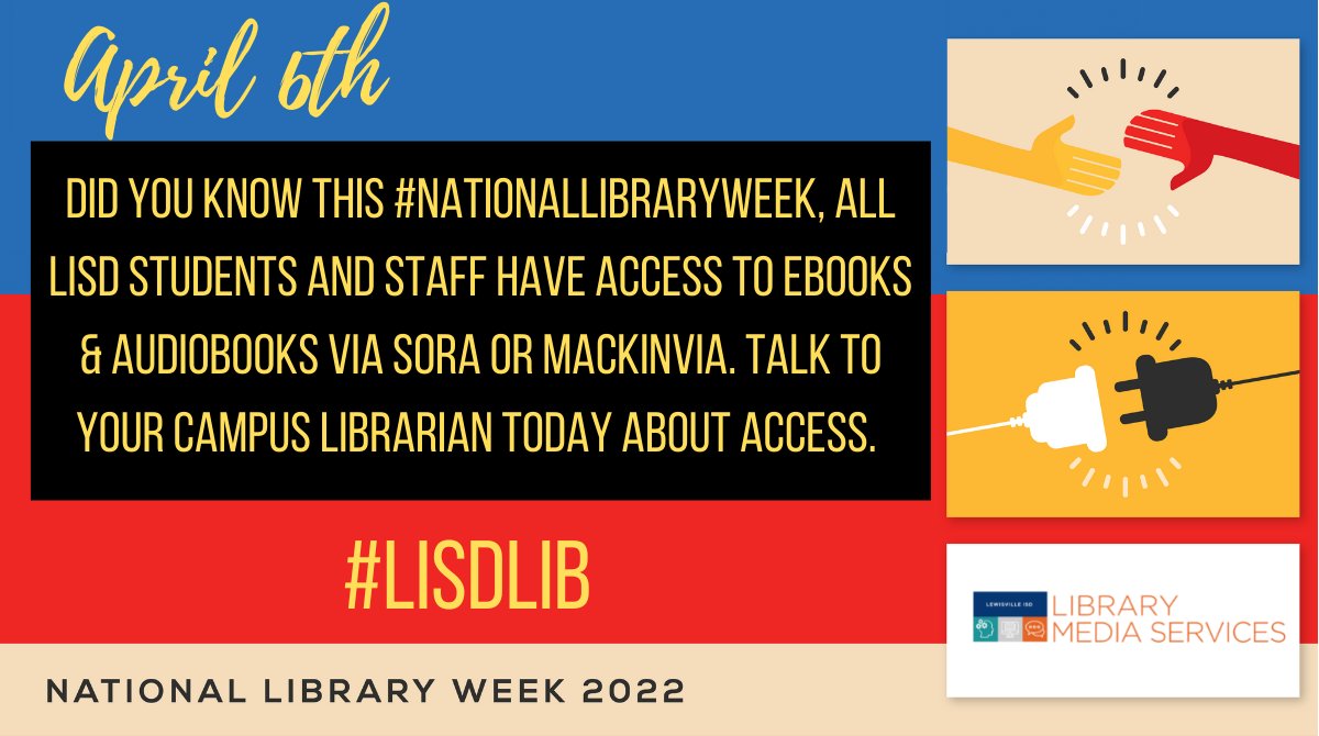 DigitalLISD's tweet photo. #NationalLibraryWeek #LISDLib https://t.co/HKnQg92xRS