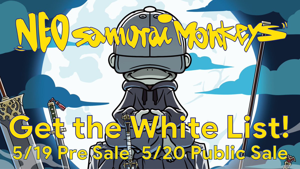 IHayato's tweet photo. [Neo Samurai Monkeys]

Whitelist #Giveaway !!

⚡️Follow 
@BigHatMonkeys @IHayato
⚡️Retweet + Like

👑10 winners

~48hours https://t.co/nIR1PBYqsZ