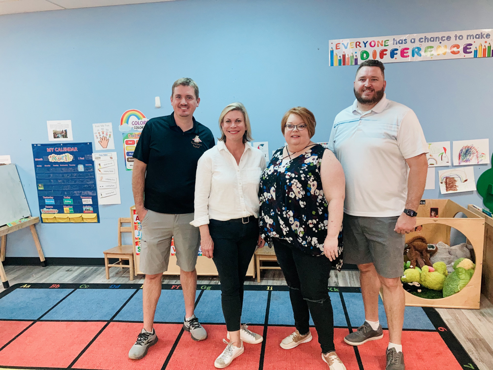 AZFTF's tweet photo. As part of Week of the Young Child #WOYC22, we celebrate young children, their teachers and early learning! #AZFTF CEO Melinda Gulick recently visited Raising Arizona Preschool which participates in our signature program, #QualityFirstAZ. Thank you Jared and Regina for the tour. https://t.co/zH7NEFVYZe