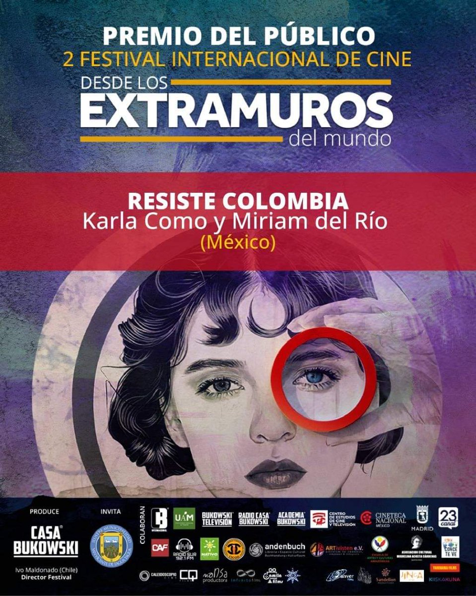 sindeautor's tweet photo. Estamos muy felices por recibir el premio del público en el festivas "Desde los extramuros del mundo" de Casa Bukowski
Gracias a todas las personas que votaron. Les queremos

#desdelosextramurosdelmundo #casabukowski #cine #colombiaresiste https://t.co/vyijgeXQKy