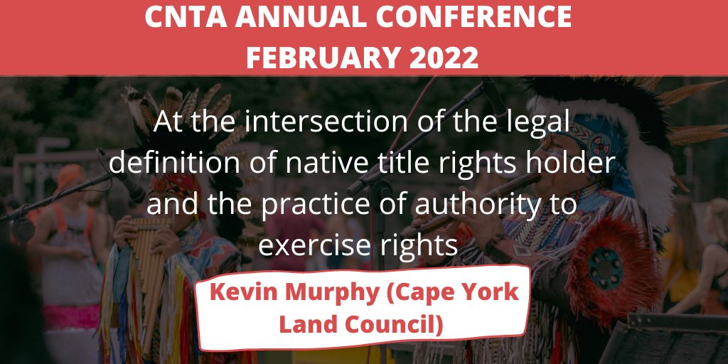 cnta2022's tweet photo. Day 2: Session 4 - Kevin Murphy (Cape York Land Council) At the intersection of the #legal definition of native title rights holder and the practice of authority to exercise rights >> https://t.co/mZuZwLZwbJ #cnta #anthropologists #nativetitlerights https://t.co/HuENMymcuE