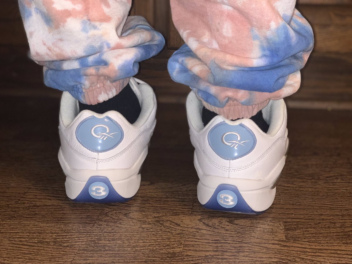 BigDmilz's tweet photo. Chillin tonight in some @Reebok Question lows that the homie @Hiimnotcool2 blessed me with last year. #QuarantineDripCheck #KOTD https://t.co/WJ5huUIaNE