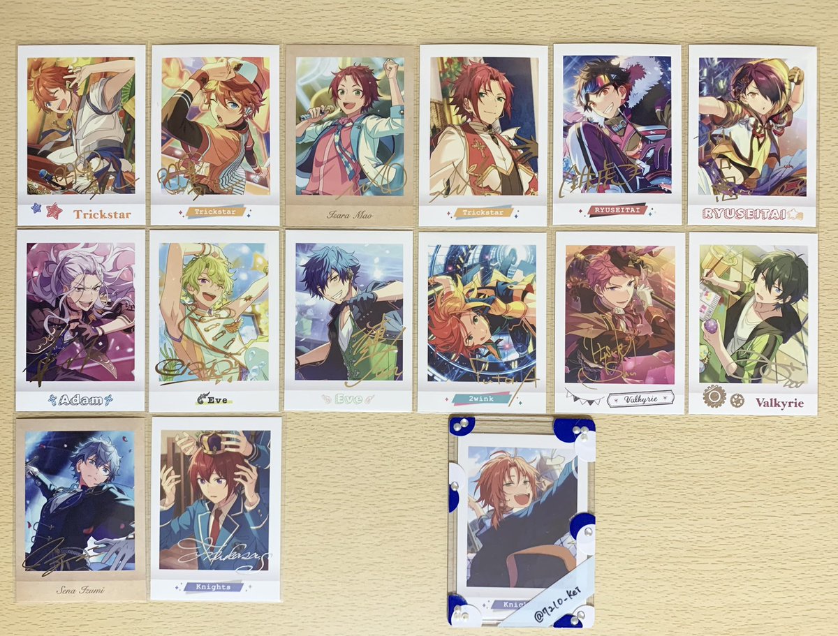 7210_kei's tweet photo. 【交換・譲渡】あんスタ 5周年 6周年 ぱしゃこれ ぱしゃっつ 箔押し クリカ SP

譲:スバル,真,真緒,渉,弓弦,奏汰,鉄虎,翠,忍,巽,凪砂,日和,茨,ジュン,ひなた,ゆうた,宗,みか,ニキ,こはく,HiMERU,薫,アドニス,颯馬,友也,光,創,泉,司,嵐,つむぎ,宙,こはく

↓ https://t.co/9WTgCHWr1B