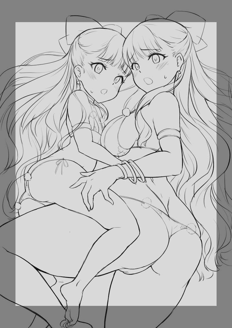 |ω・)つ(英雄戦姫WW本の表紙の下書きがやっとできた。下書きでここまで描き込んだの久しぶりだなあ…) 